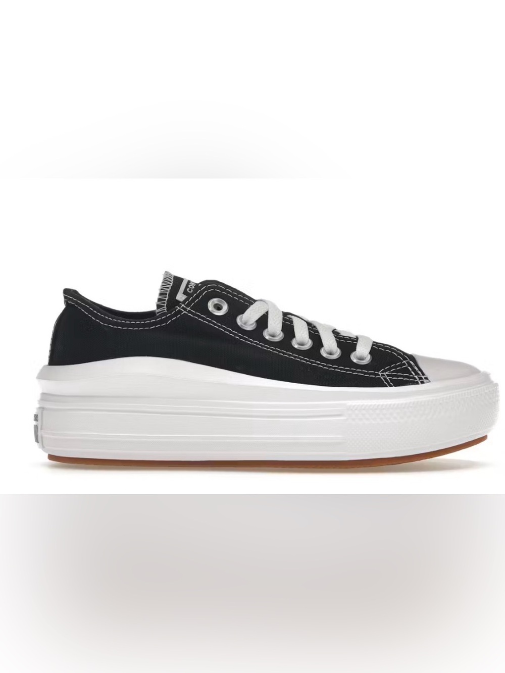 Converse Black and White Platform Low Top Sneakers